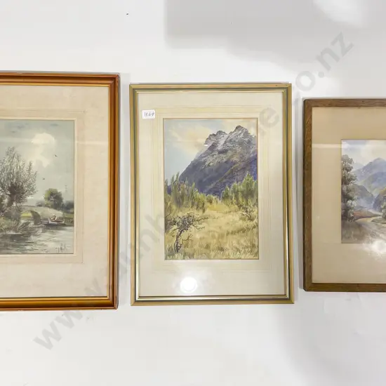 Three Assorted W/Cs Including W. Rush