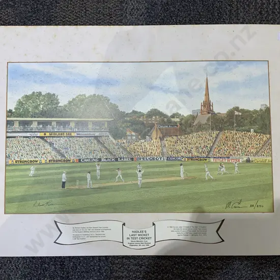 Hadlee's Last Wicket - Ltd Ed Print (Unframed)