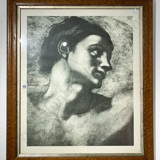 Michelangelo 'Head of Adam' Reproduction Print