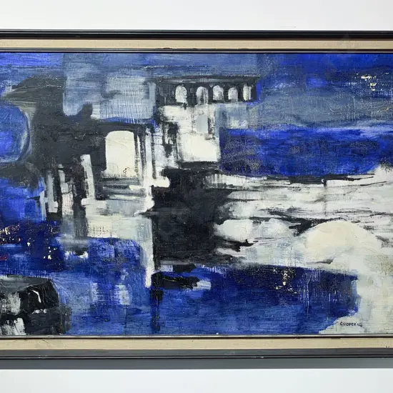 Abstract Oil Study, Signed Cooper