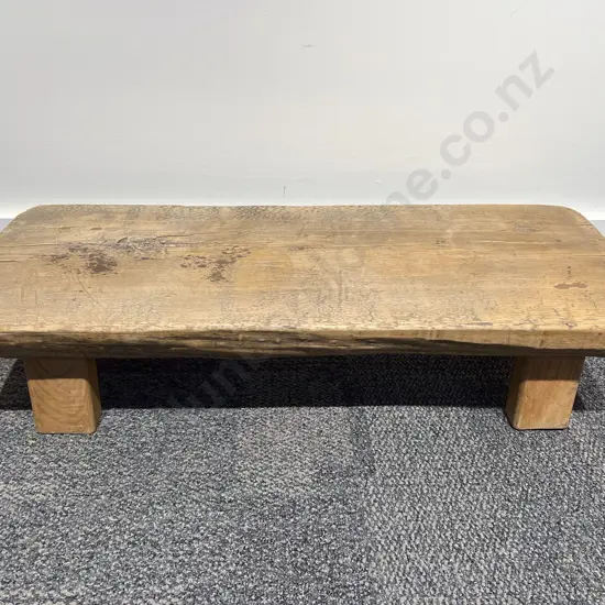 Vintage Low Slab Top Bench