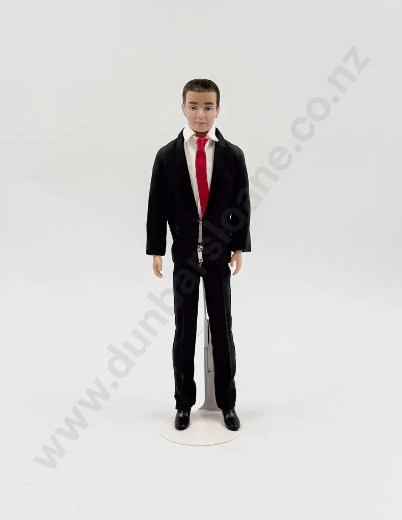 C1960 Brunette Flocked Hair Ken wearing Part Tuxedo Suit Image 1++