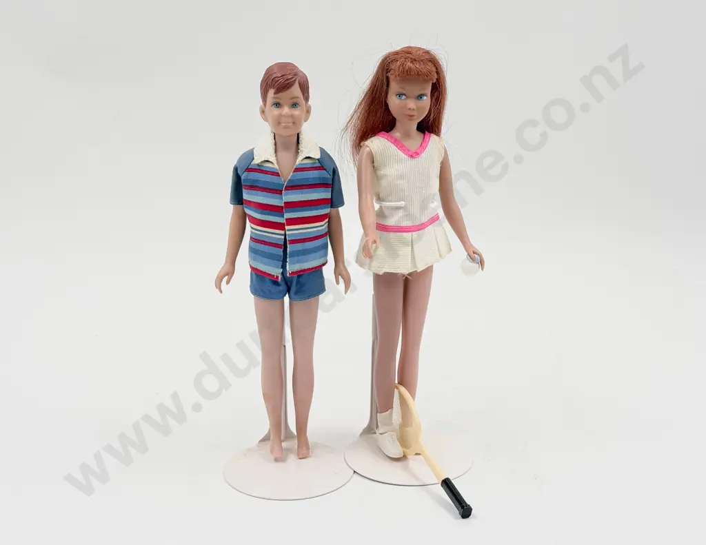 C1963 Skipper and C1965 Ricky in Tennis Outfit and Original Outfit Image 1++