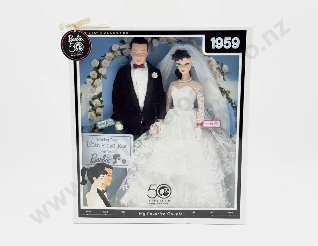 C2009 Barbie & Ken My Favourite Couple Wedding 50th Anniversary 1959 MIB Image 1++
