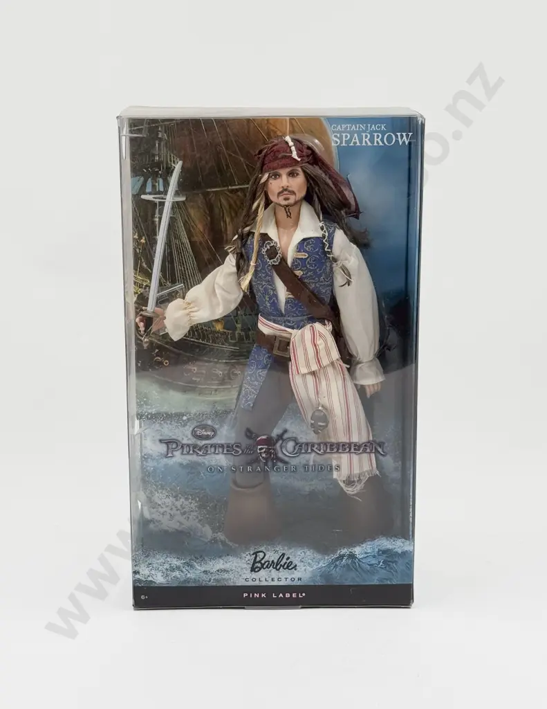 C2010 Barbie Pirates of the Caribbean Captain Jack Sparrow MIB Image 1++
