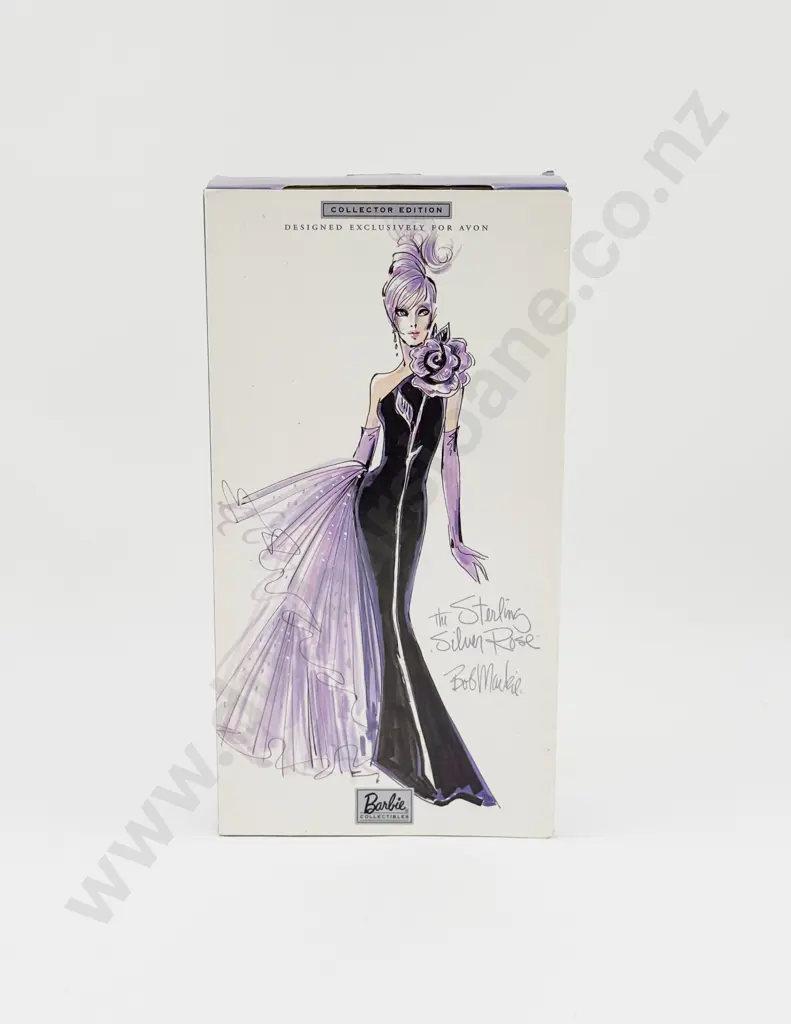 C2001 Barbie Avon The Sterling Silver Rose Bob Mackie Collector Edition MIB Image 1++