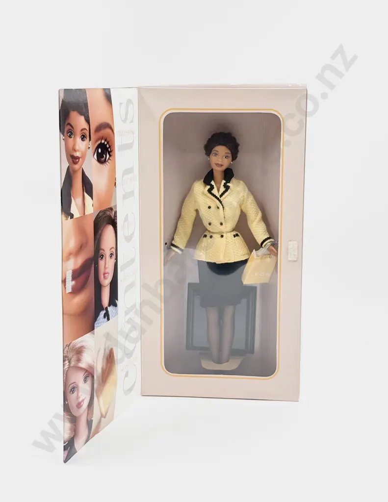 C1998 Barbie Avon Representative African American Doll Special Edition MIB Image 1++