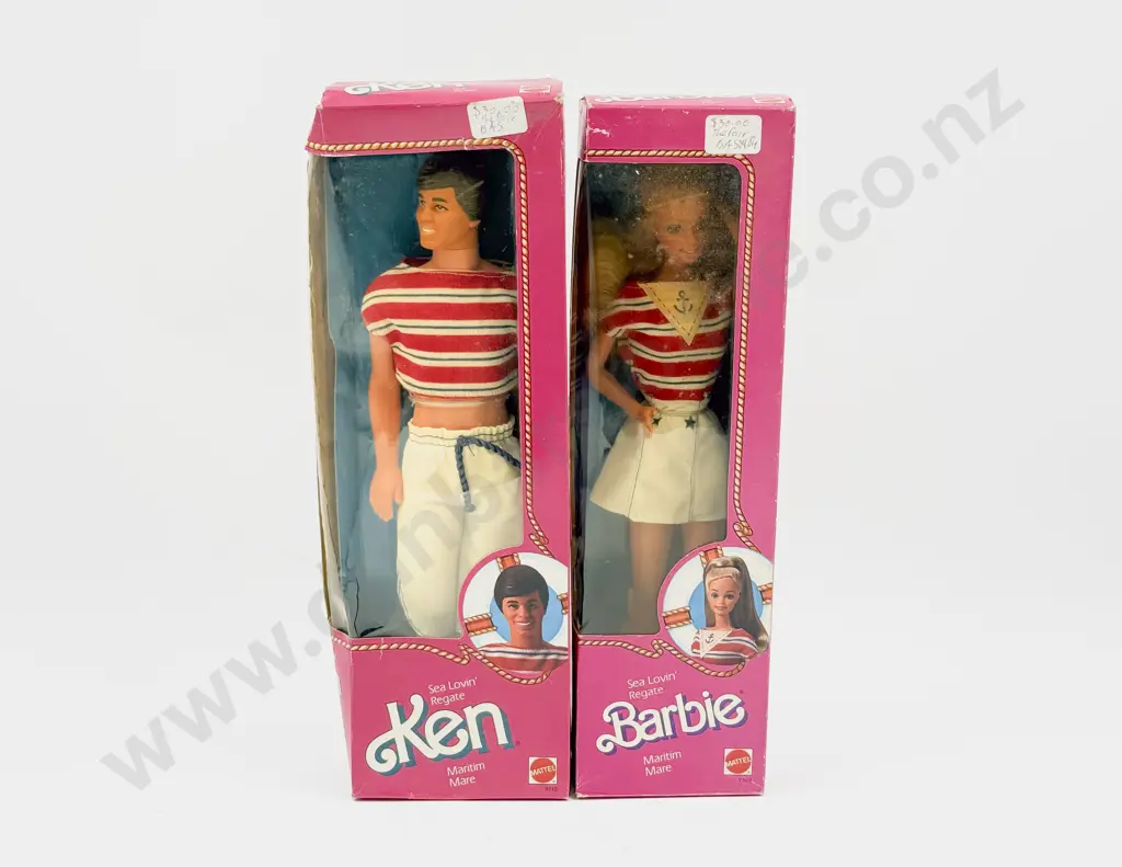 C1984 Sea Lovin' Regate Barbie and Ken MIB Image 1++