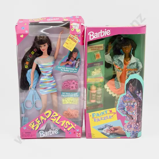C1993 Barbie Paint 'N Dazzle and C1997 Bead Blast