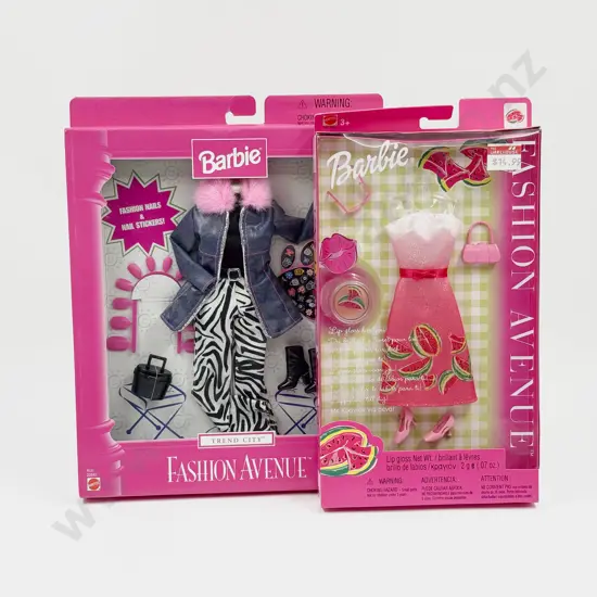 Four Barbie Fashion Avenue Packs