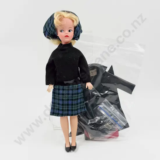 C1960's Sindy wearing Lunch Date Complete with Part Shopping in the Rain
