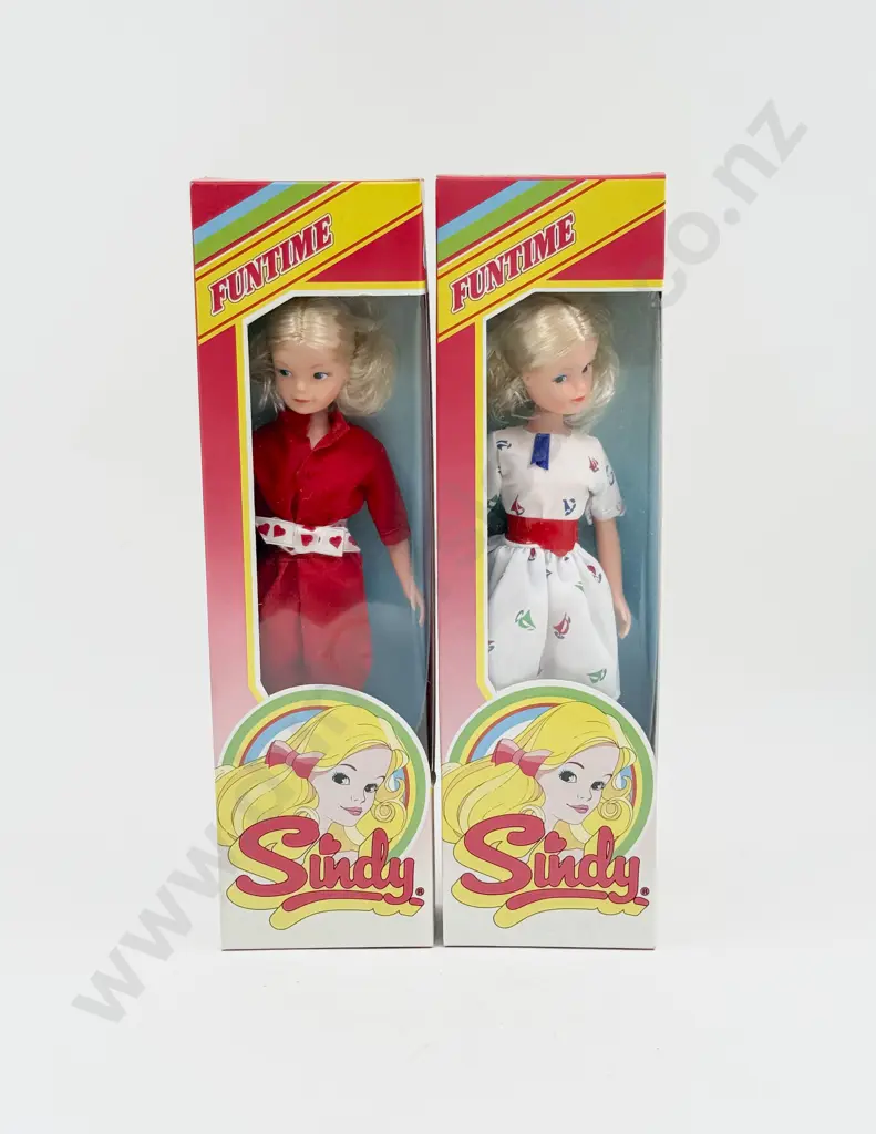 C1980 Two Sindy Funtime Dolls MIB Image 1++