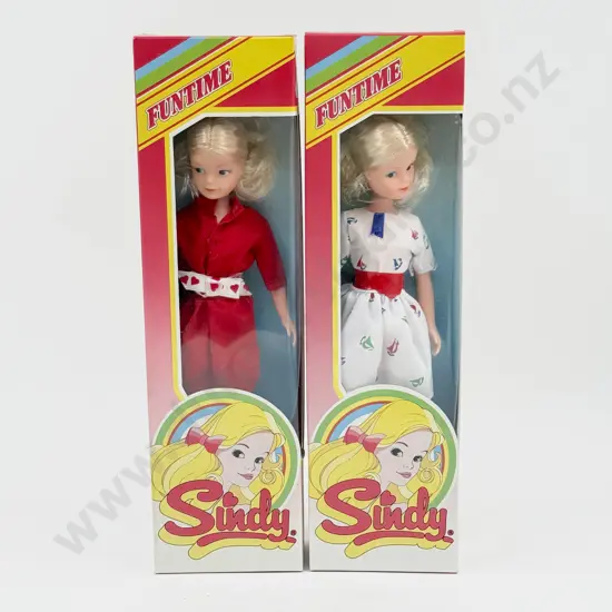 C1980 Two Sindy Funtime Dolls MIB