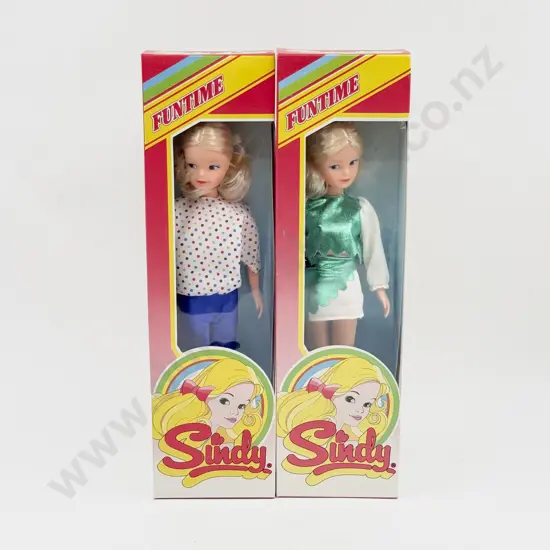 C1980 Two Sindy Funtime Dolls MIB