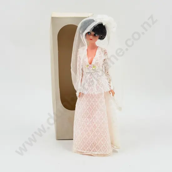 C1960's Debbie Doll original plain card box 28cm