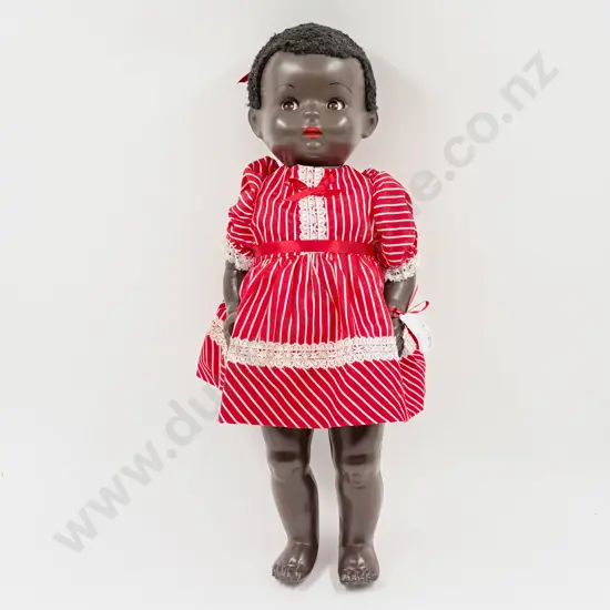 NZ Pedigree Walkie Talkie Black Hard Plastic Doll 54cm