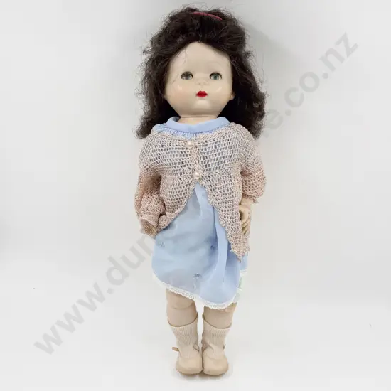NZ Pedigree Hard Plastic Walkie Talkie Doll with jointed knees 54cm