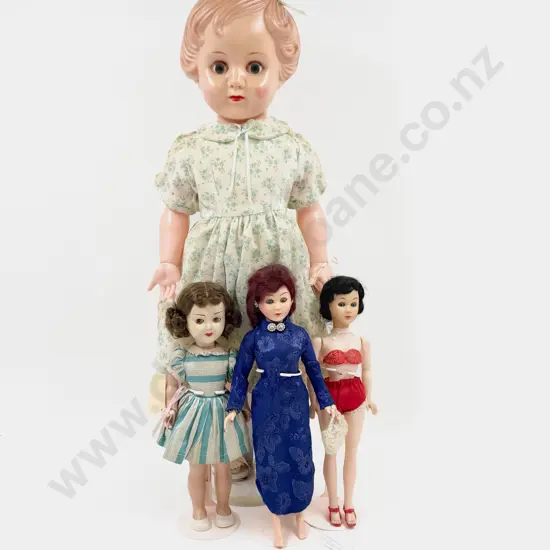 Kadar and Kader Type Hard Plastic Bent/Straight Limb Girl and Adult Dolls 62cm - 29cm