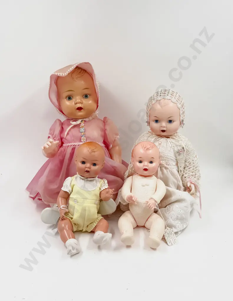 Four Kadar and Kader Type Hard Plastic Bent Limb Baby Dolls 50cm - 30cm Image 1++