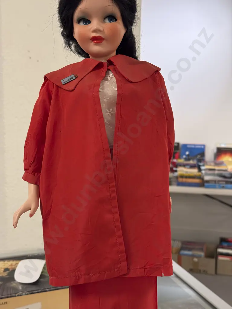 C1960 Ottolini C&D Made in Italy Hard Plastic Socket Head Doll Image 1++