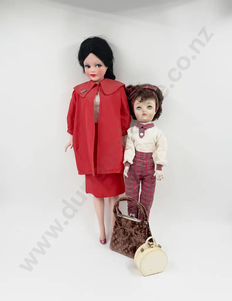 C1960 Ottolini C&D Made in Italy Hard Plastic Socket Head Doll Image 1++