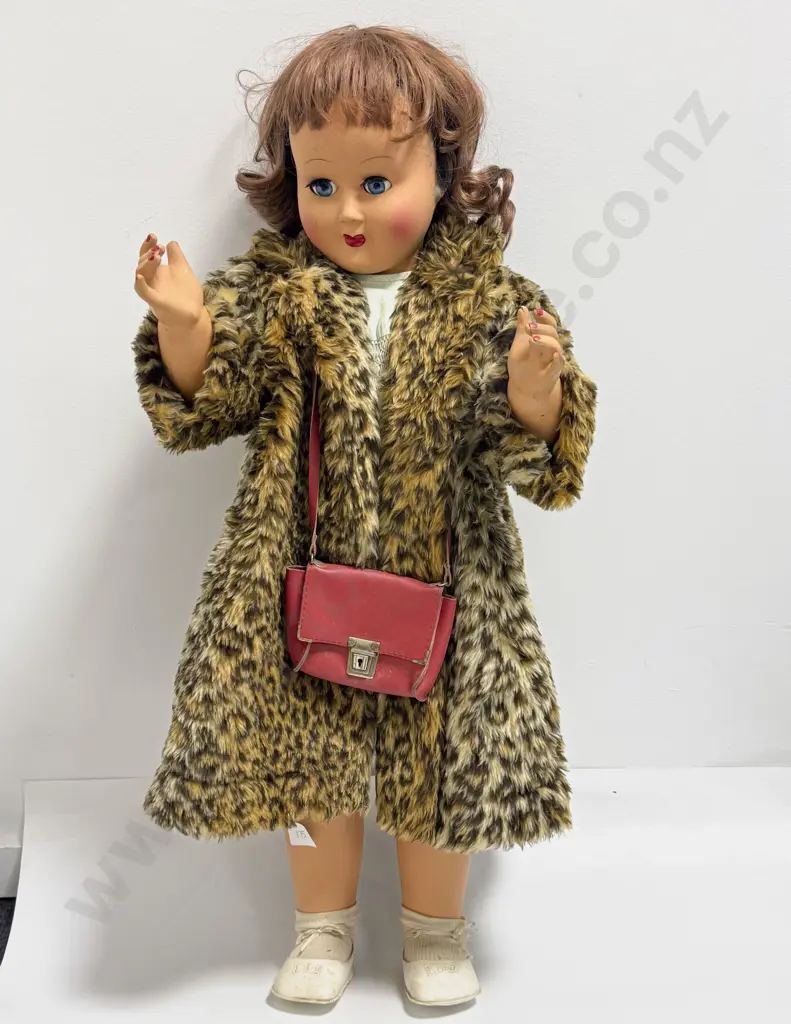 Large C1950's Italian Furga Hard Plastic Doll 86cm Image 1++