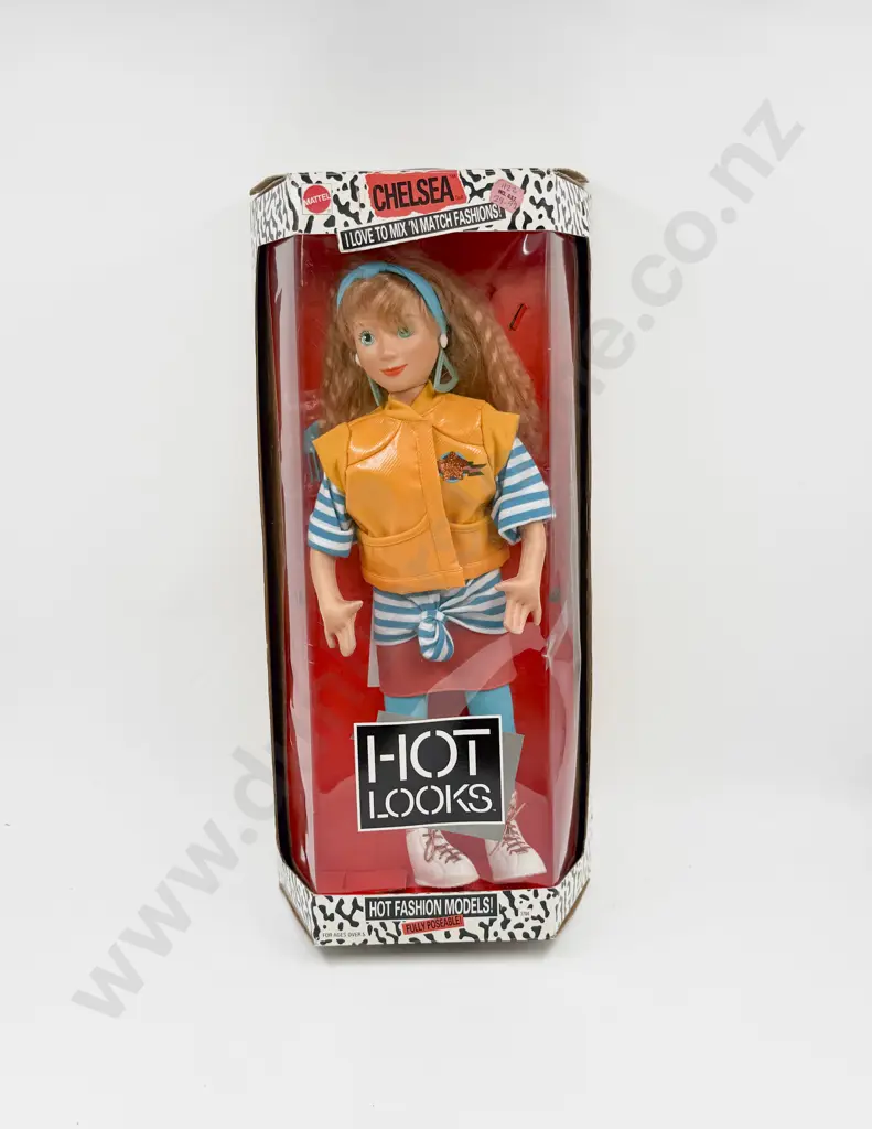 C1986 Boxed Mattel Hot Looks Chelsea Fashion Model Doll 46cm Image 1++