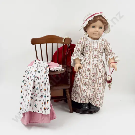 C1991 Pleasant Company American Girl Felicity Merriman Doll with Seven Outfit and Chair