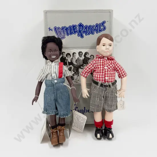 C1989 Boxed  Effanbee Little Rascals Spanky and Buckwheat 28cm