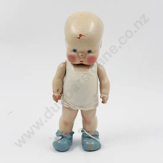 C1920's Horsman Hebee All Moulded Composition Character Doll 28cm