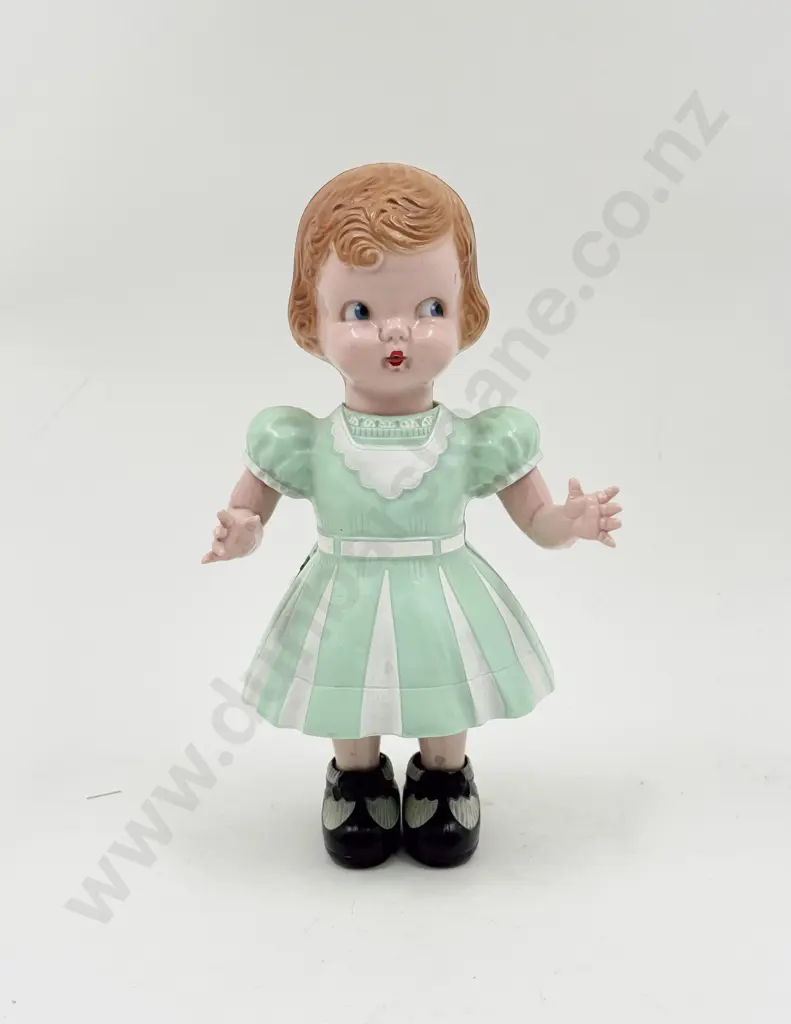 C1940/50's Irwin Clockwork All Hard Plastic Walking Doll 28cm Image 1++