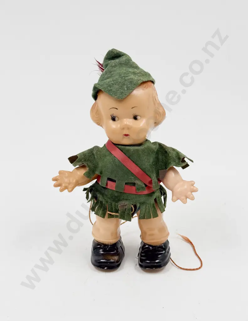 Vintage Hard Plastic Robin Hood Ramp Walker 17cm Image 1++