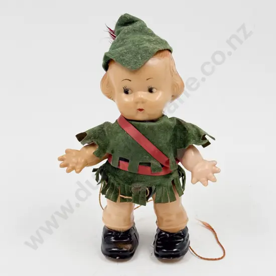 Vintage Hard Plastic Robin Hood Ramp Walker 17cm