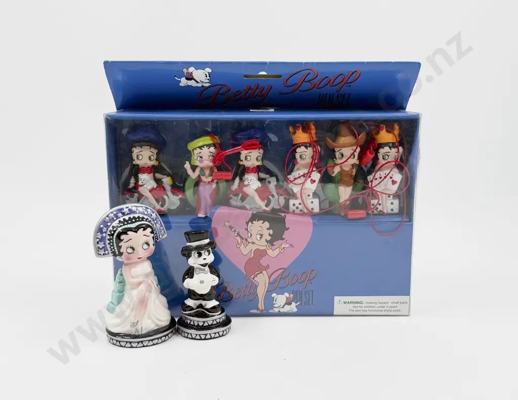 C1995 King Features Betty Boop Jungle Betty All Cloth Doll 44cm with Two Others and Collectables Image 1++