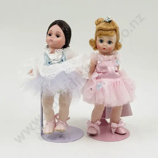 Madame Alexander Blue Ballet Recital Ballerina and C1988 Pink Ballerina 20cm