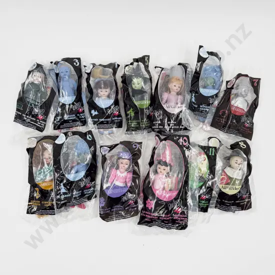 C2008 Madame Alexander Set of Eight McDonalds Wizard of Oz Dolls in original packaging