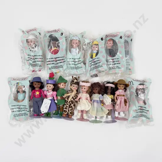C2004 Madame Alexander Eight & Seven McDonalds Dolls with and without packaging