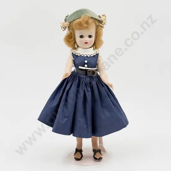 C1950's Vogue Jill Hard Plastic Bent Knee Walker Doll with Original Outfit 26cm