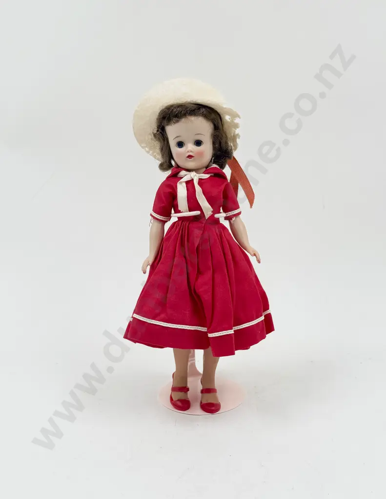 C1950's Vogue Jill Hard Plastic Bent Knee Walker Doll with Original Outfit 26cm Image 1++