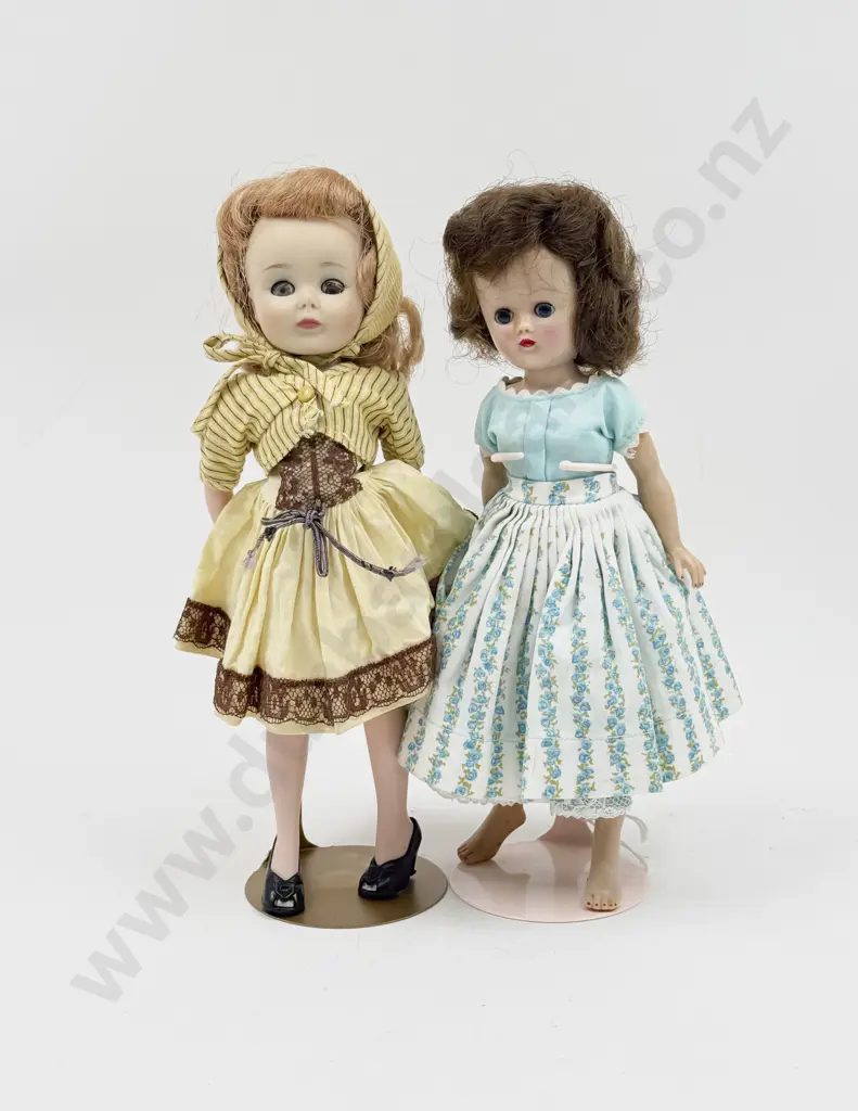 C1950's Vogue Jill Hard Plastic Bent Knee Walker Doll with American Character Toni Doll 26cm Image 1++