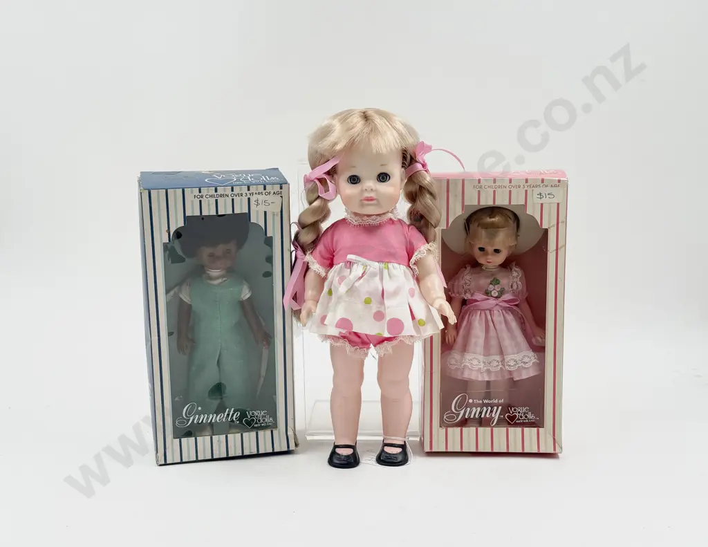 Two Boxed Vogue Dolls Ginny and Ginnette with unboxed Vogue Little Angel Image 1++