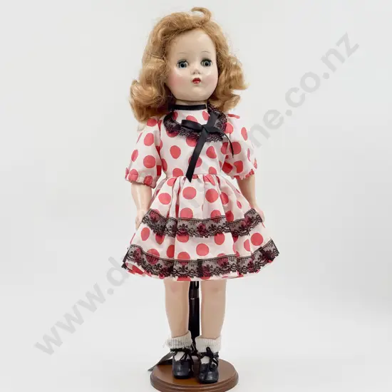 C1950's R&B (R Bliss and Co) Arranbee Nanette All Hard Plastic Walker Doll 43cm