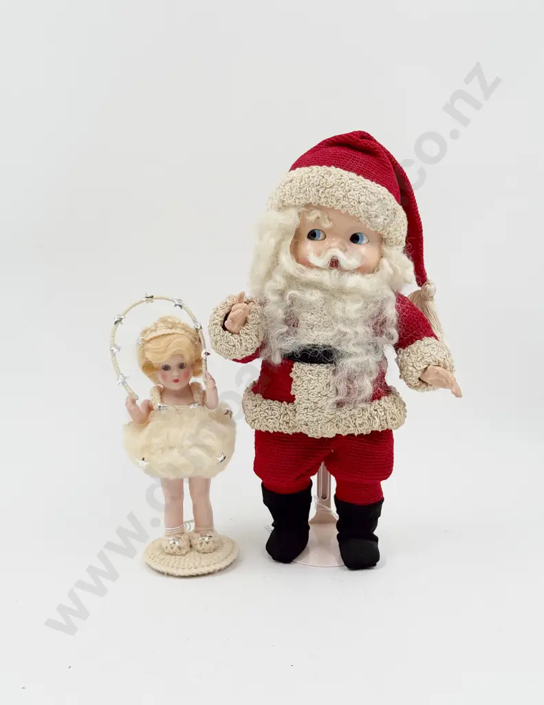 C1950's Ideal Boopsie Baby All Hard Plastic Doll dressed as Father Christmas Image 1++
