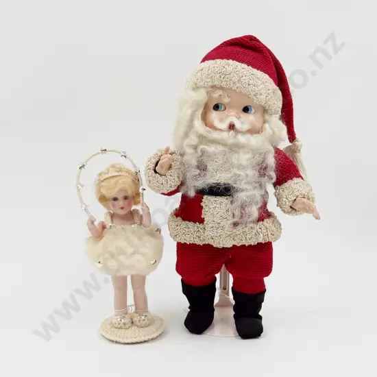 C1950's Ideal Boopsie Baby All Hard Plastic Doll dressed as Father Christmas