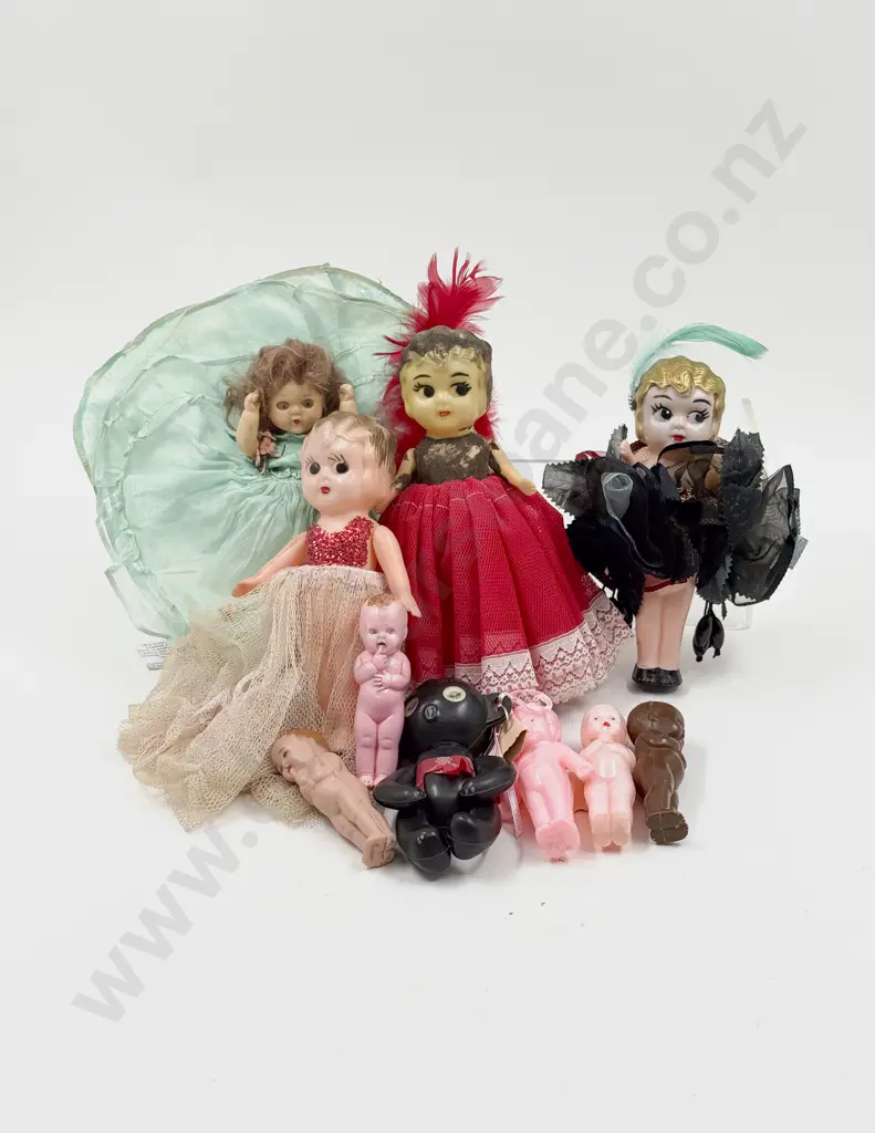 Vintage Assortment of Fair Ground and Type Dollies (10) Image 1++