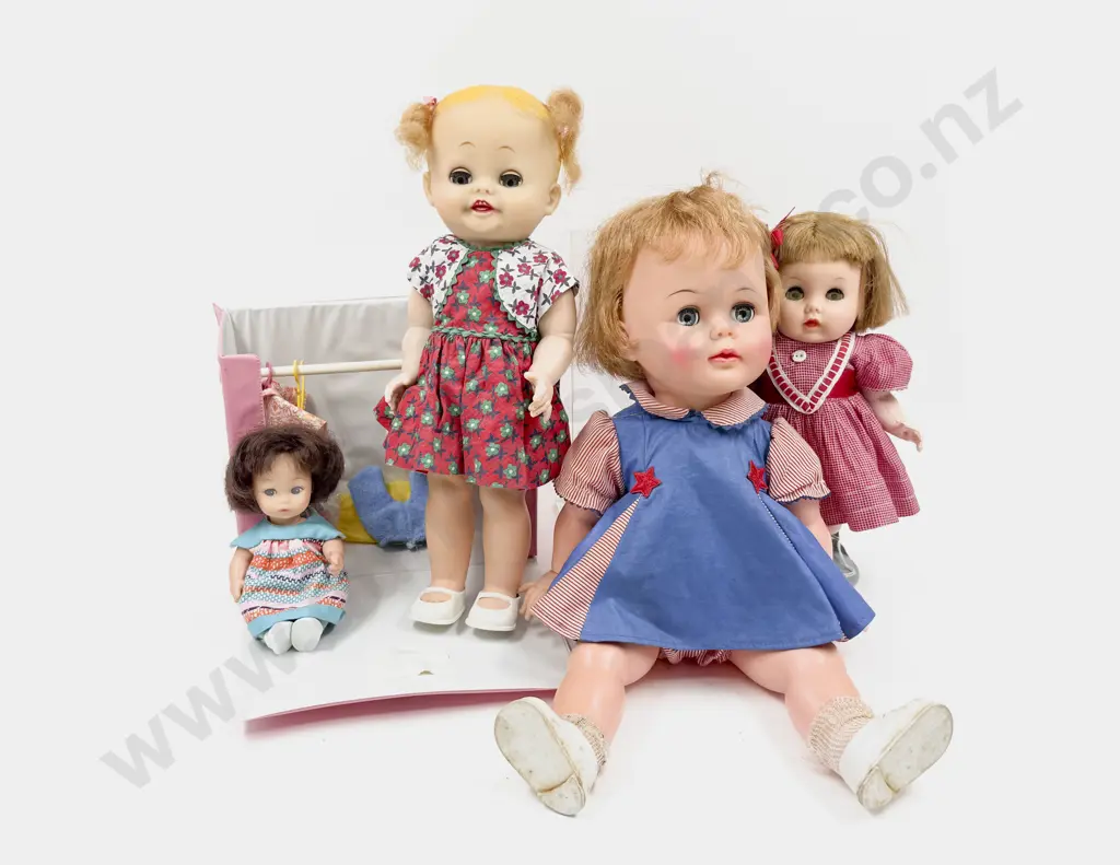 Two Ideal Vinyl Character Dolls with Arranbee and Amanda Jones with case and wardrobe Image 1++