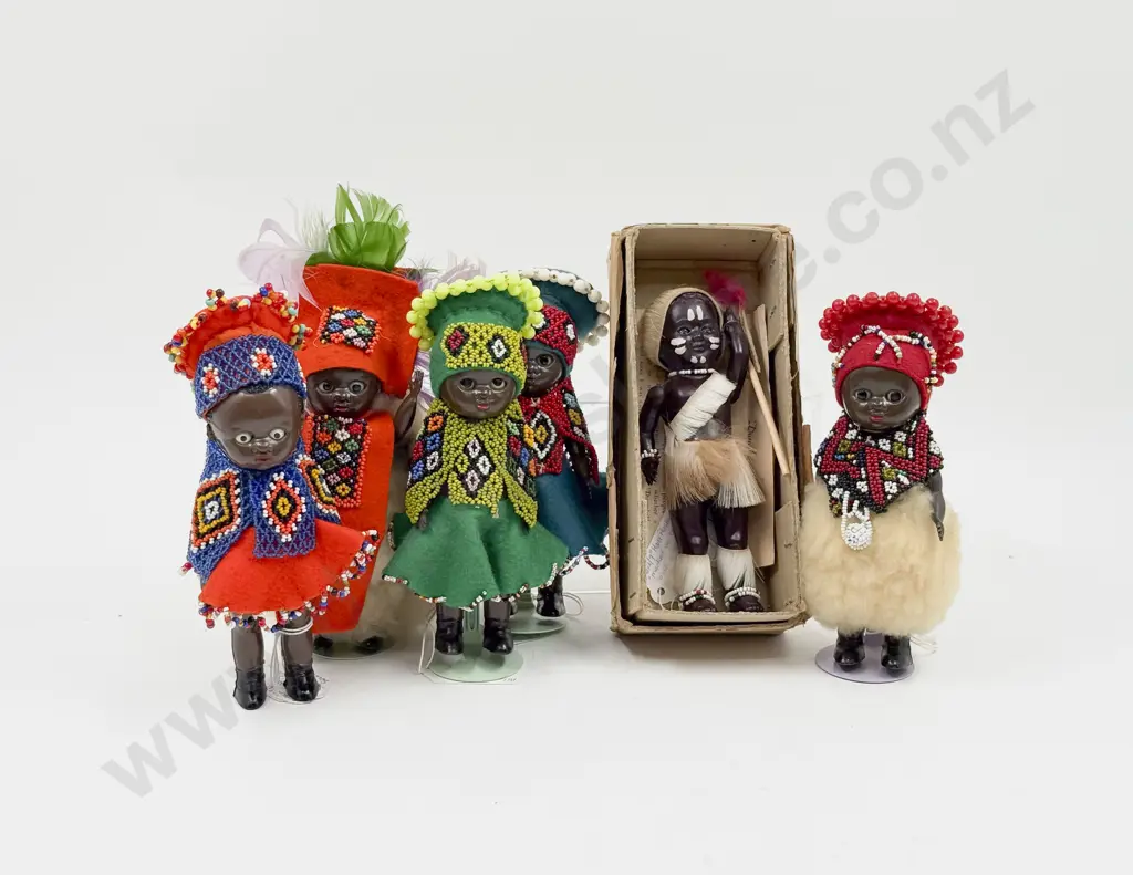 C1950 -60's Hard Plastic Costume Doll Collection (7) Image 1++