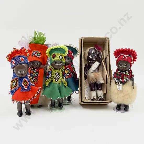 C1950 -60's Hard Plastic Costume Doll Collection (7)