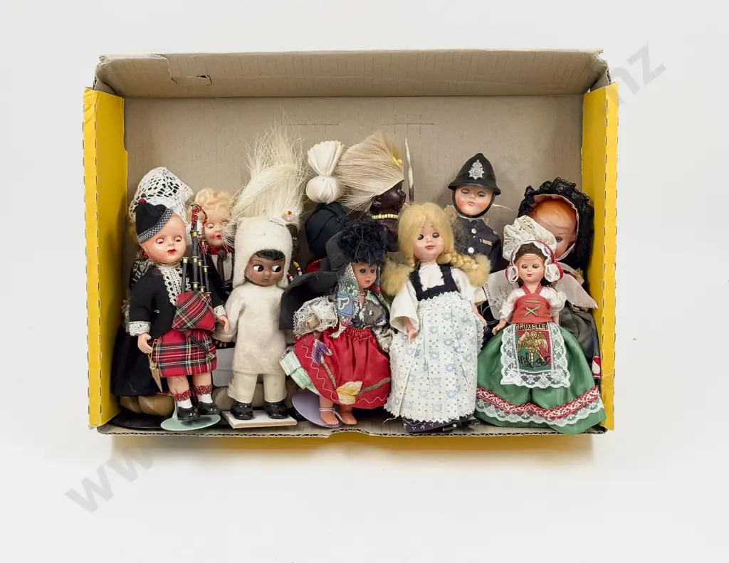 C1950 -60's Hard Plastic Costume Doll Collection (11) Image 1++