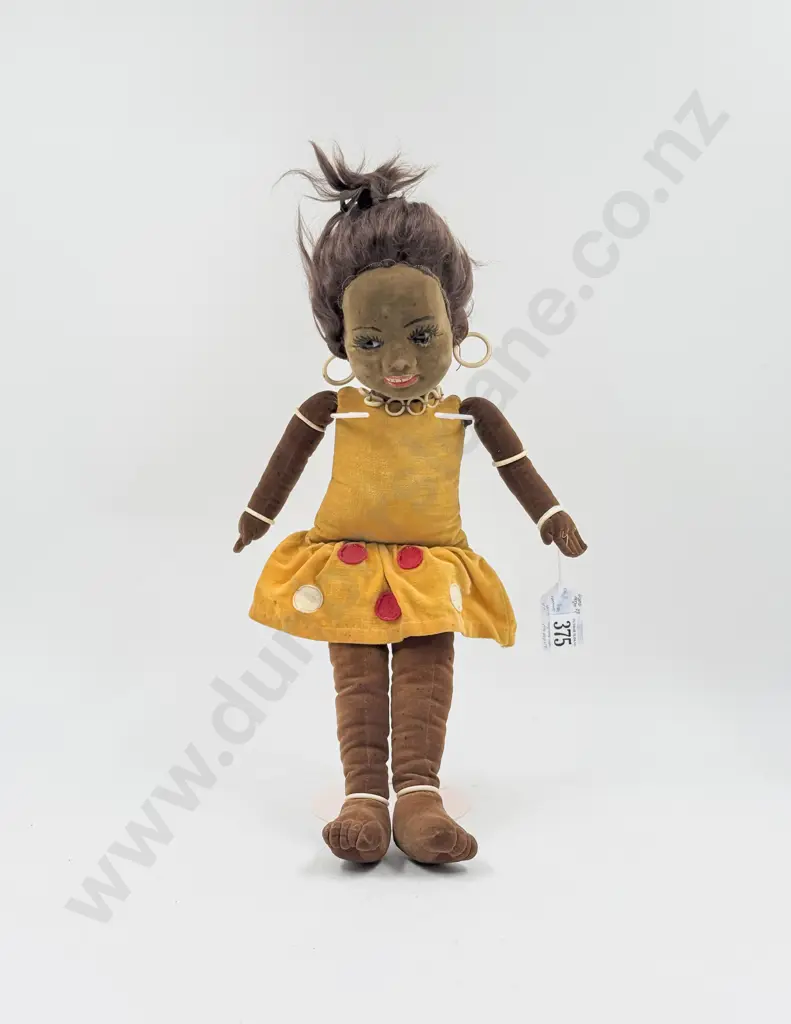 C1928 - 1933 Norah Wellings All Cloth DuDu Girl with all bangles no label to foot 45cm Image 1++